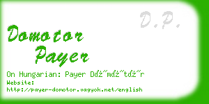 domotor payer business card